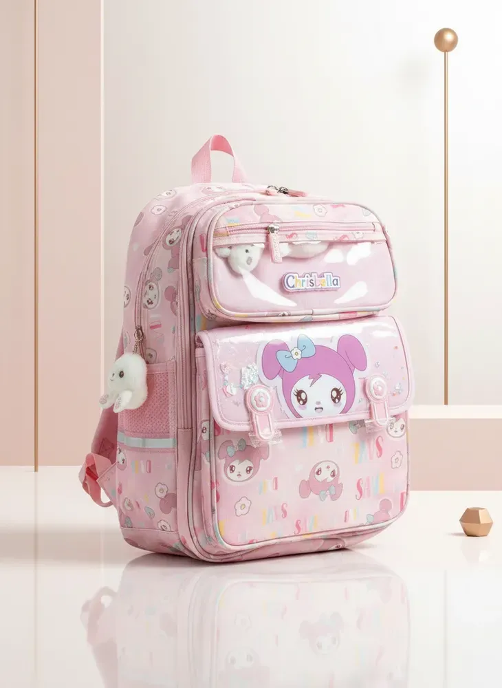 Chrisbella Kawaii Girl Pink School Backpack